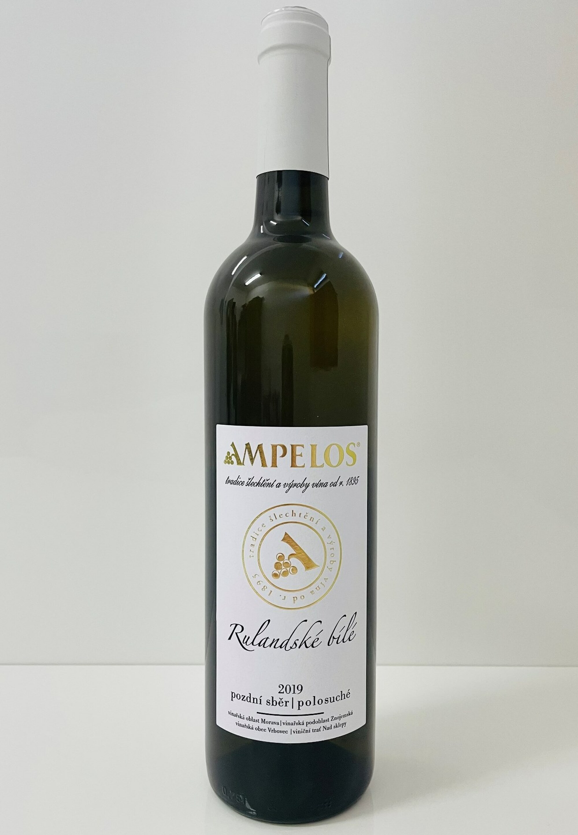 Víno bílé Rulandské bílé PS 2019 Ampelos (tiché víno) 0,75l